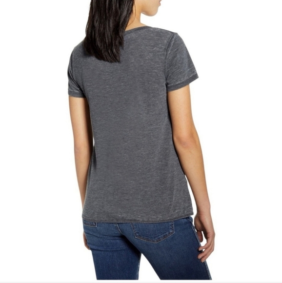 New Caslon Burnout Side Tie T-Shirt - Picture 4 of 8